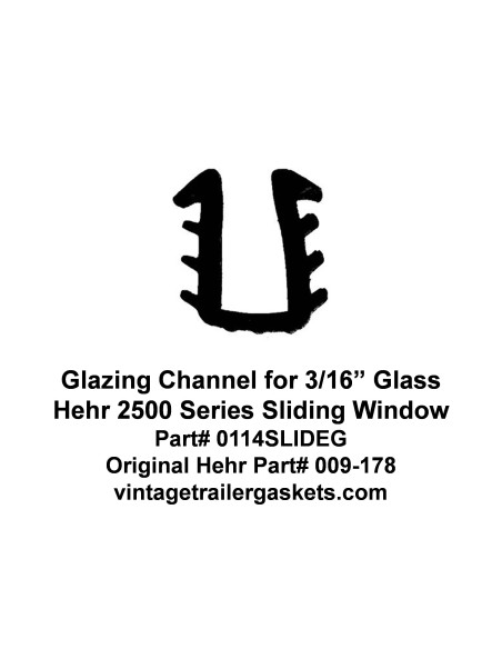 Hehr 1900, 1901, 2500, 2501, 2502 Sliding Window Glazing