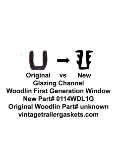 Woodlin Glazing Seal for First Generation Vintage Woodlin Windows