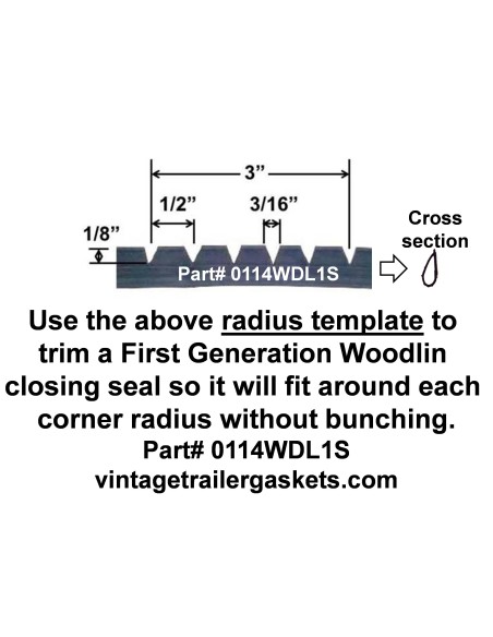 Woodlin Seal for First Generation Vintage Woodlin Windows
