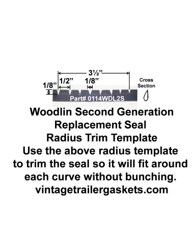 Woodlin Seal for Second Generation Vintage Woodlin Windows