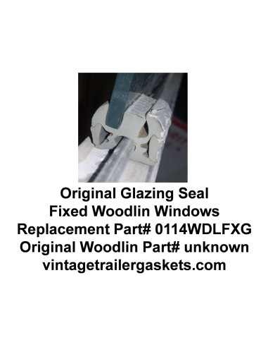 Woodlin Glazing Seal for Vintage Woodlin Stationary Windows