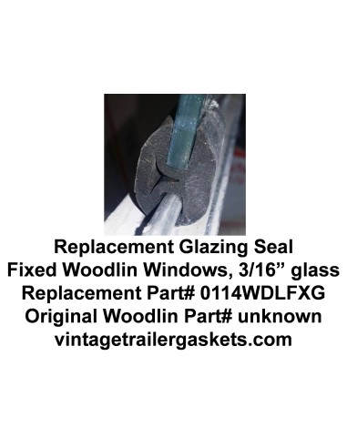 Woodlin Glazing Seal for Vintage Woodlin Stationary Windows