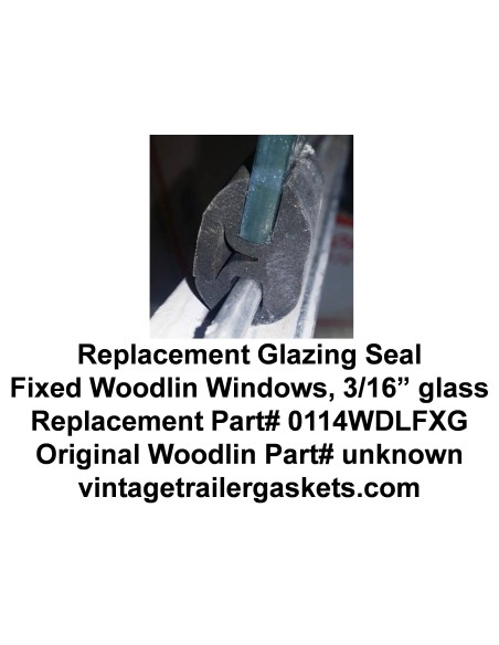 Woodlin Glazing Seal for Vintage Woodlin Stationary Windows