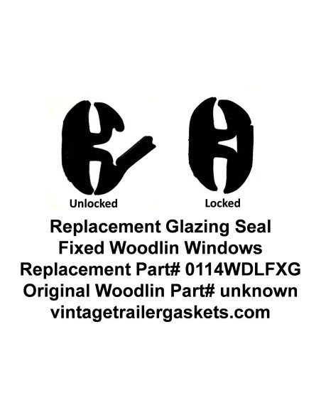 Woodlin Glazing Seal for Vintage Woodlin Stationary Windows