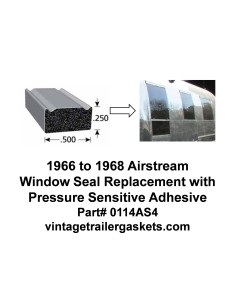 Airstream 1966 to 1968 Window Seal