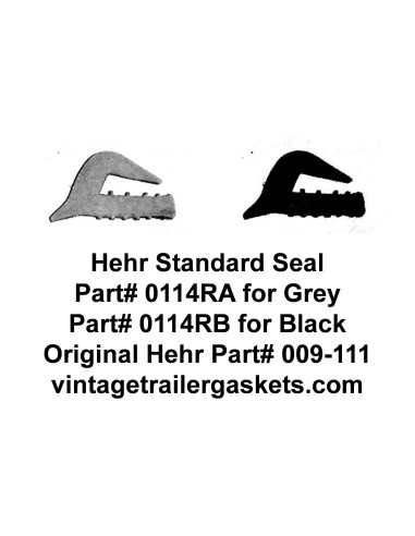 Hehr Standard Glass Seal for Vintage Hehr Awning Windows