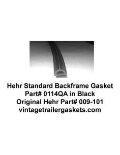 Hehr Standard Backframe Gasket for Vintage Hehr Awning Windows 2
