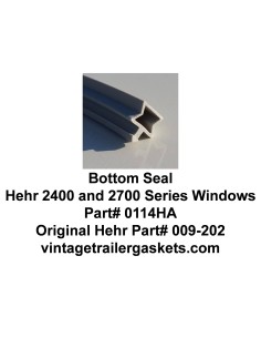 Hehr 2401 and 2701 Bottom Seal for Vintage Hehr Jalousie Windows 2