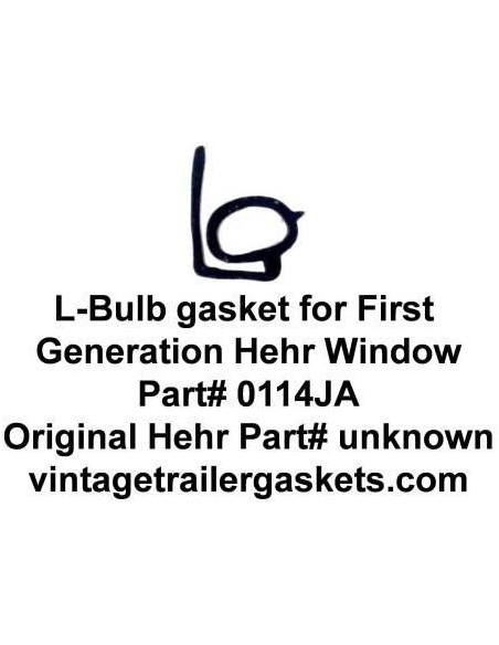 Hehr L-Bulb Window Seal for Vintage Hehr Awning Windows