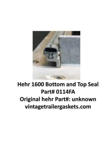 Hehr 1600 1626 D Seal for Vintage Hehr Jalousie Windows