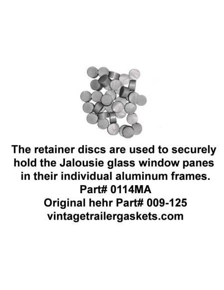 Hehr 1626 and 2401 Glass Retainer Discs for Vintage Hehr Jalousie Windows