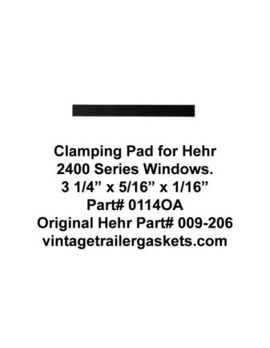 Hehr 2401 Glass Clamping Pads for Hehr Vintage Jalousie Windows