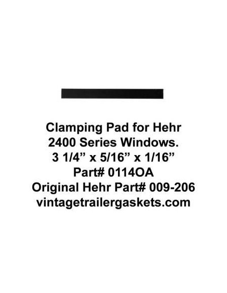 Hehr 2401 Glass Clamping Pads for Hehr Vintage Jalousie Windows