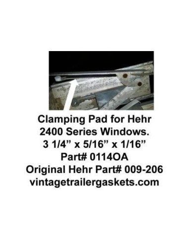 Hehr 2401 Glass Clamping Pads for Hehr Vintage Jalousie Windows