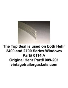 Hehr 2401 and 2701 Top Seal for Vintage Hehr Jalousie Windows 2