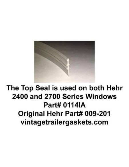 Hehr 2401 and 2701 Top Seal for Vintage Hehr Jalousie Windows