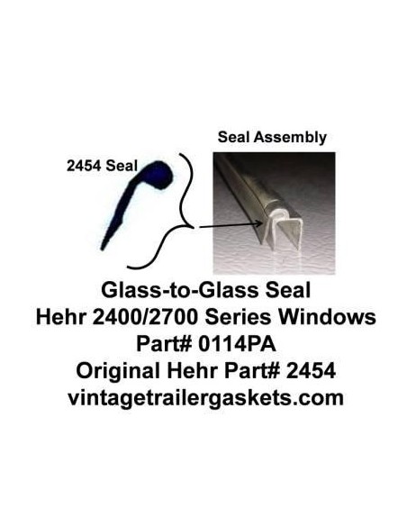 Hehr 2400, 2401 Glass to Glass Seal for Hehr Jalousie Windows