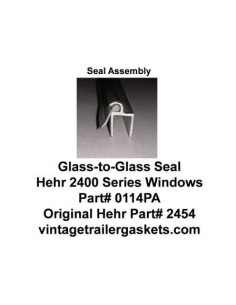 Hehr 2400, 2401 Glass to Glass Seal for Hehr Jalousie Windows 2