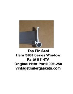 Hehr 3600, 3500, 3200 Top Fin Seal for Hehr Jalousie Windows 2