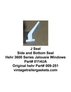 Hehr 3500 3501 3600 3601 Vinyl J Seal for Vintage Hehr Jalousie Windows 2