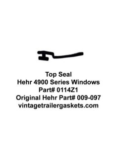 Hehr 4200 4201 4900 4901 4902 Top Seal for Vintage Hehr Jalousie  Windows