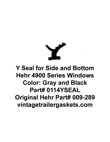 Hehr 4900 4901 4902 4200 4201 Y Seal for Vintage Hehr Jalousie Windows