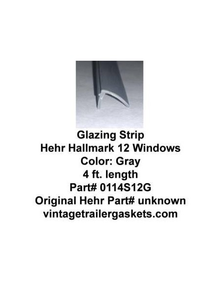 Hehr Hallmark 12, 1201, 1202, 1299, 1109, Window Glazing Strip for Vintage Hehr Awning Windows