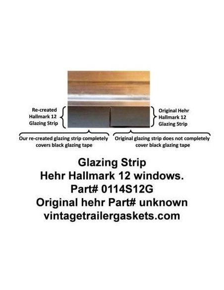 Hehr Hallmark 12, 1201, 1202, 1299, 1109, Window Glazing Strip for Vintage Hehr Awning Windows