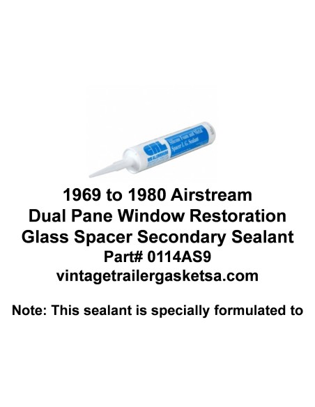 1969 to 1980 Airstream Dual Pane Window Secondary Sealant